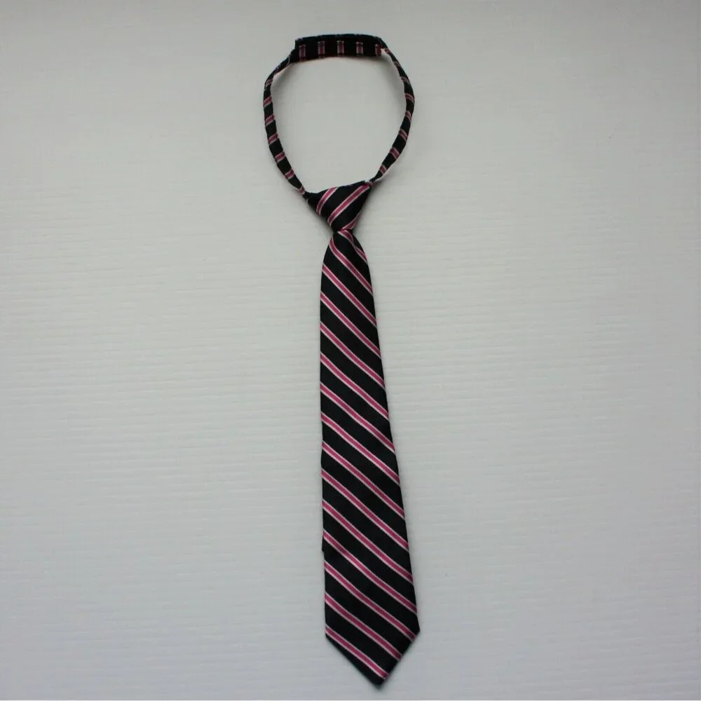 Gymboree Spring Social Boy's Navy & Pink Stripe Tie size 3 4 5 6 7 8 9 10